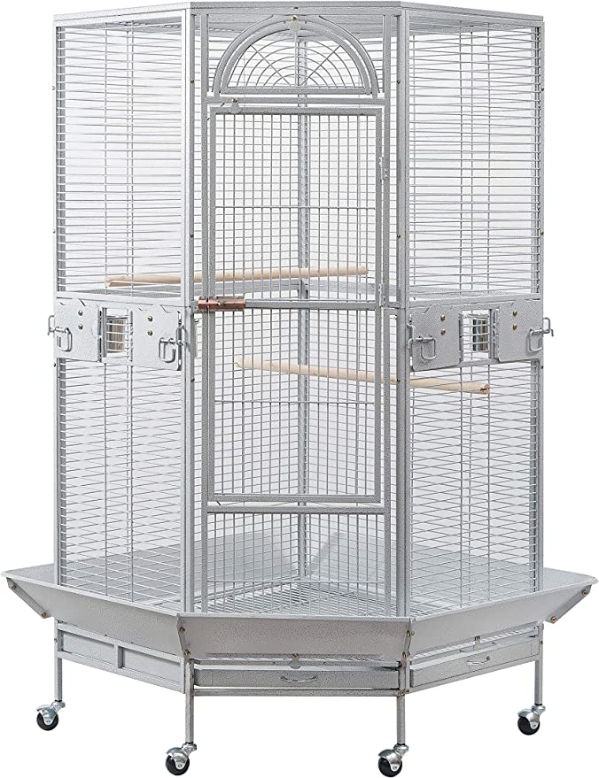 Flyline Corner Bird Cage Parrot Cages For Large Birds