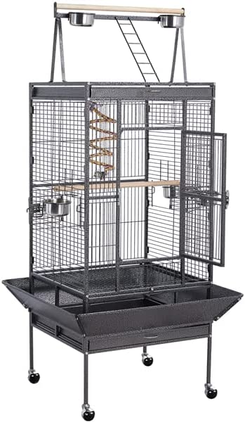 Yaheetech Rolling Large Parrot Bird Cage Parrot Cages For Large Birds