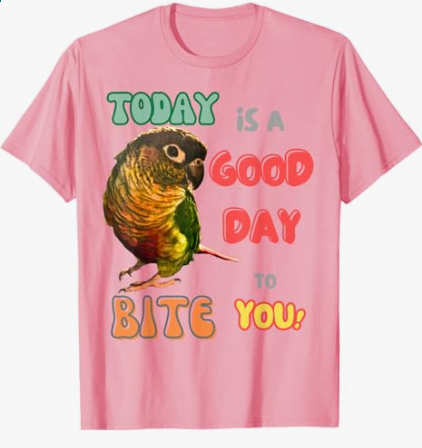 Green cheek Conure Parrot Bird Parakeet T-Shirt