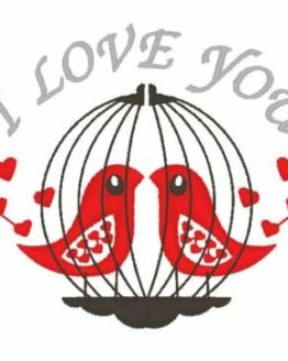 Love Birds Embroidery Design