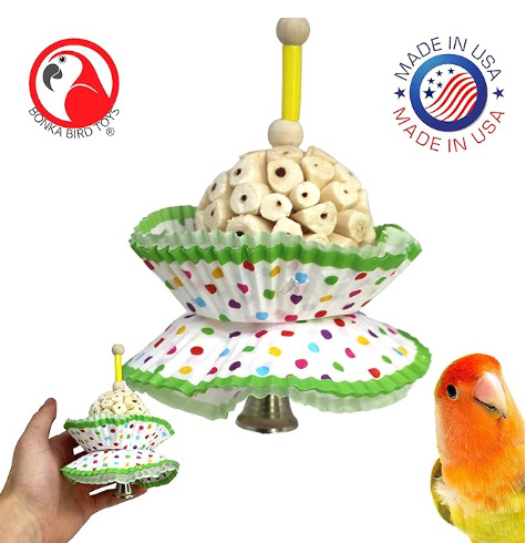 Cake Natural Sola Shred Forage Chew Treat Parrot Parrotlet Budgie Cockatiel Parakeets